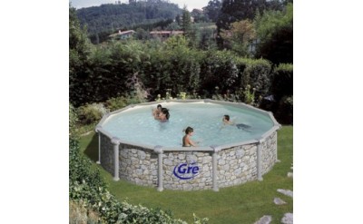 Сглобяем Басейн Gre Skyathos Имитация Камък 3,50 X 1,32 M