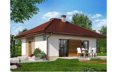 Едноетажна сглобяема къща EKO LIVING 54