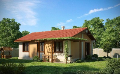 Едноетажна сглобяема къща EKO LIVING HOUSE 70 Едноетажна сглобяема къща EKO LIVING HOUSE 70