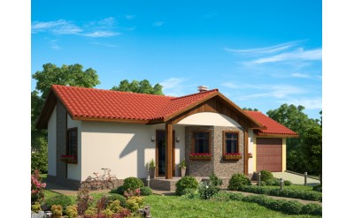 Едноетажна сглобяема къща EKO LIVING 88