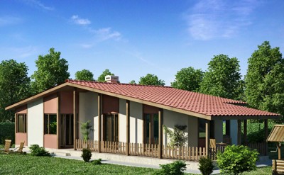 Едноетажна сглобяема къща EKO LIVING 103