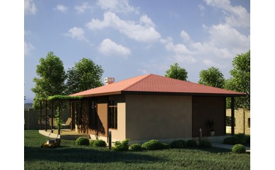 Едноетажна сглобяема къща EKO LIVING HOUSE 65