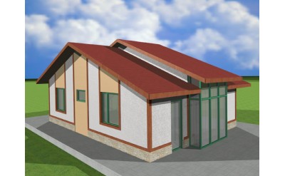 Едноетажна сглобяема къща EKO LIVING 70