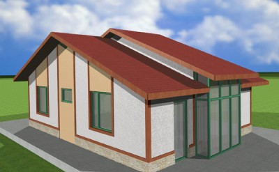 Едноетажна сглобяема къща EKO LIVING 70 Едноетажна сглобяема къща EKO LIVING 70