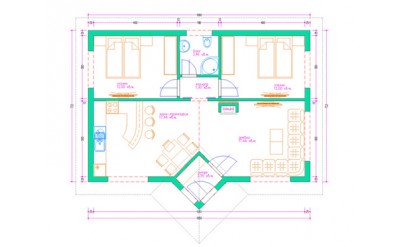 Едноетажна сглобяема къща EKO LIVING 78 Едноетажна сглобяема къща EKO LIVING 78
