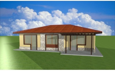 Едноетажна сглобяема къща EKO LIVING HOUSE 87